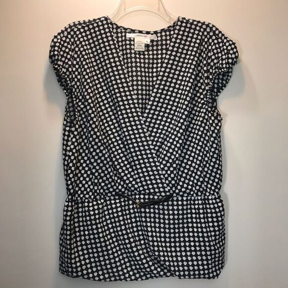 Studio M | Crossover Belted Blouse XL - Picture 1 of 7